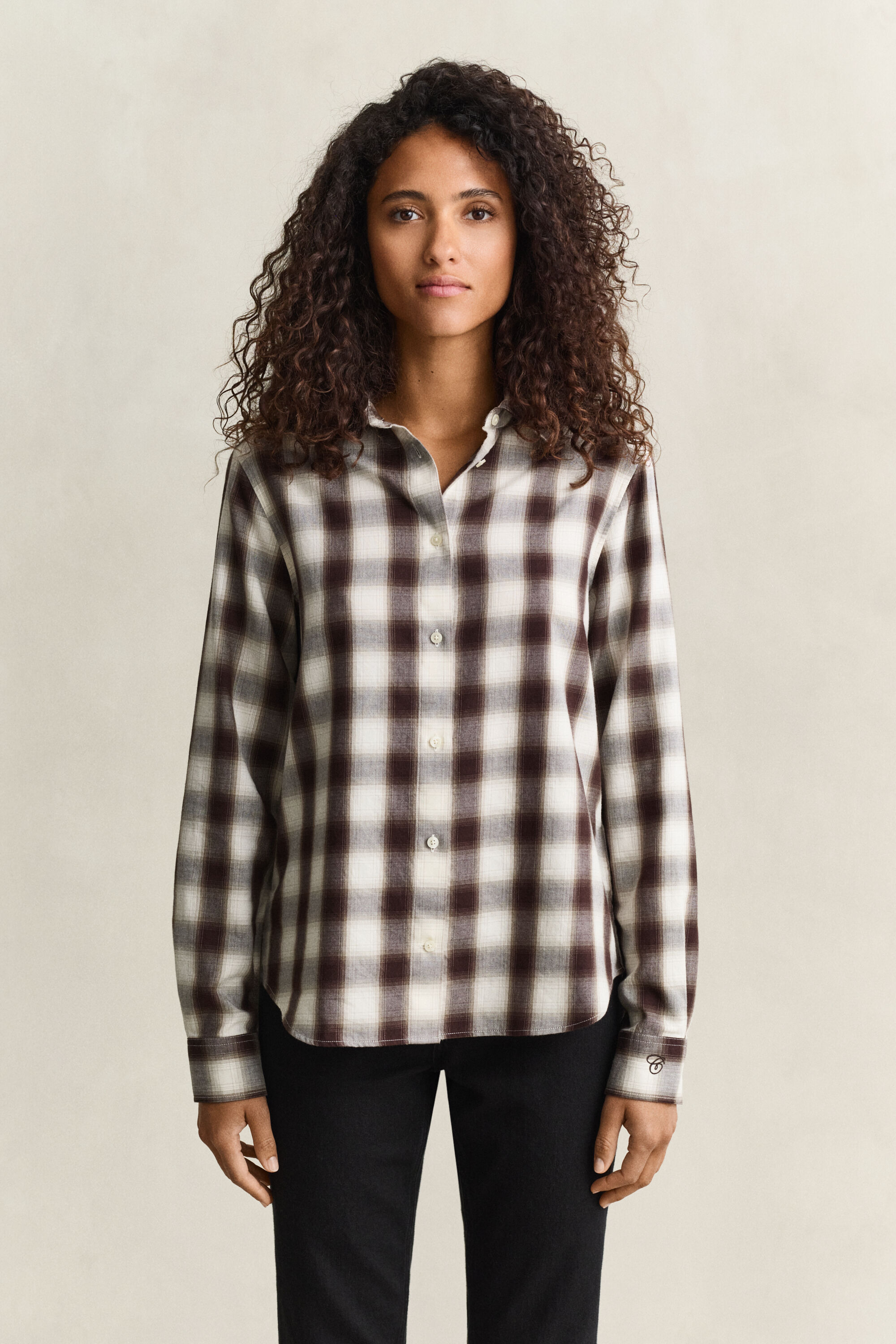 Chemise regular en flanelle