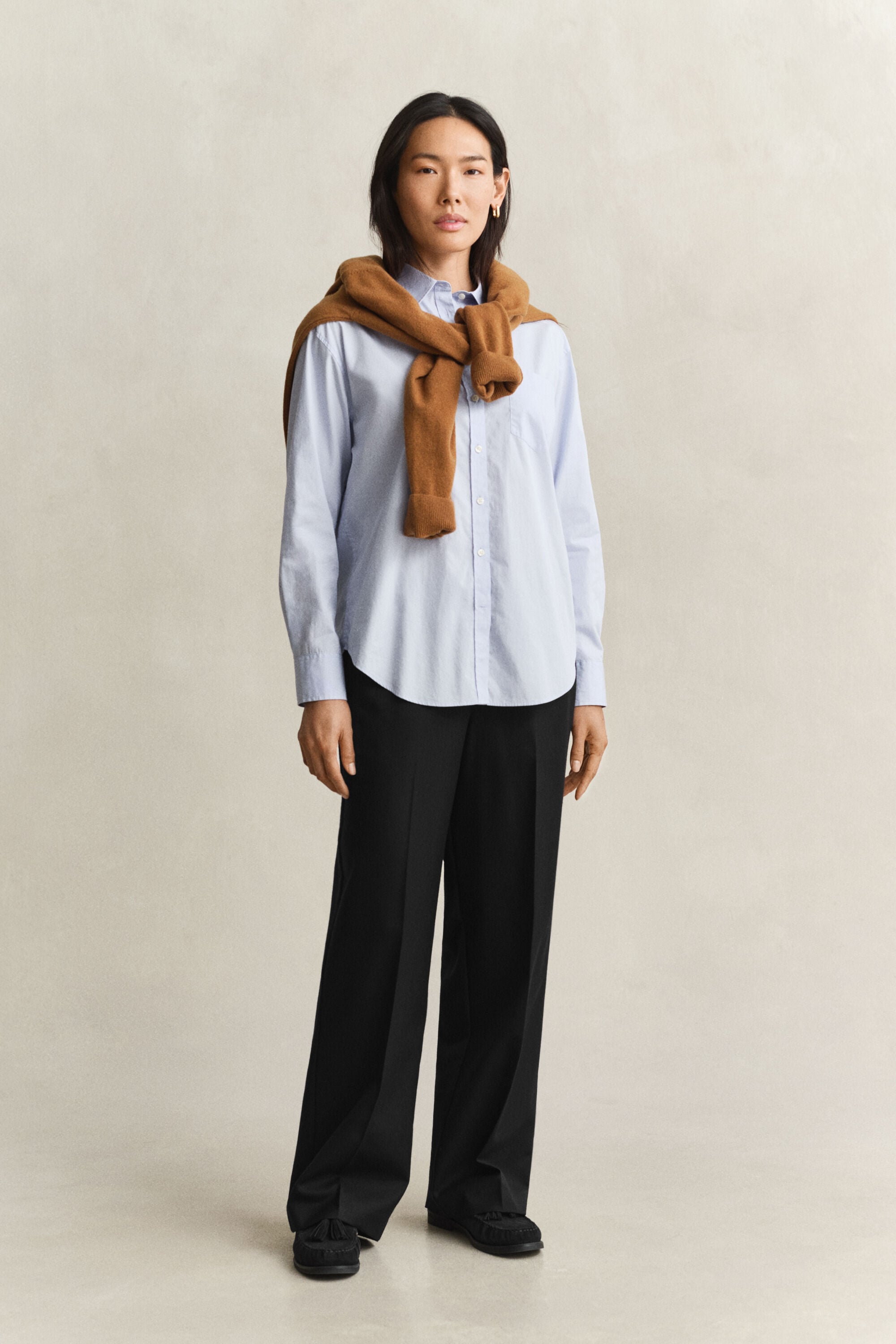 Pantalon en laine mélangée