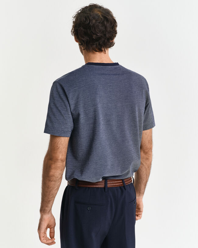 T-shirt en coton Oxford quadricolore