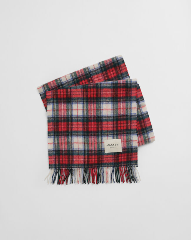 Écharpe en cachemire mélangé à motif écossais