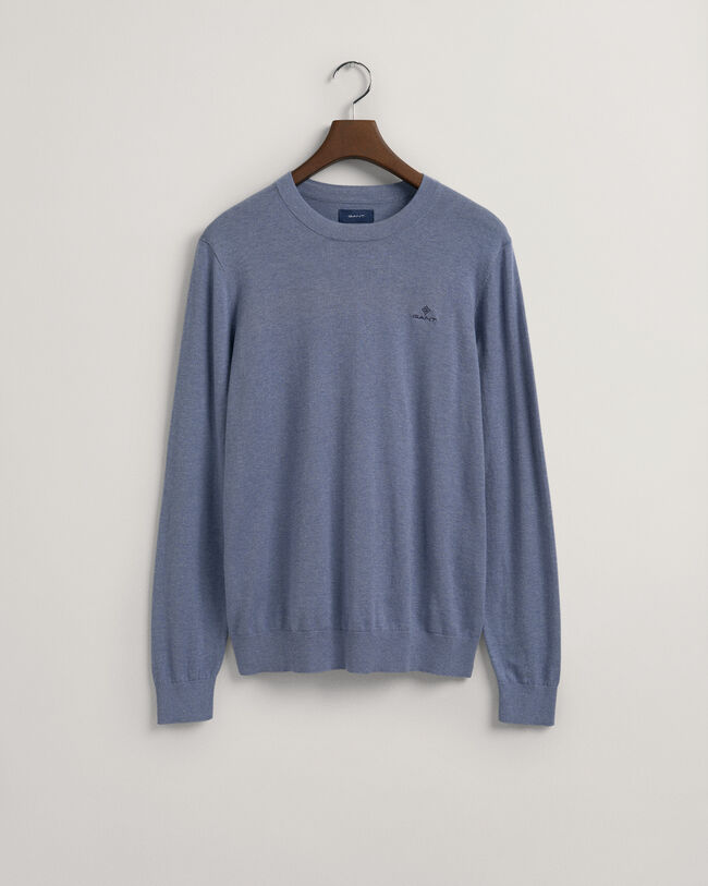 Pull ras du cou en coton et cachemire