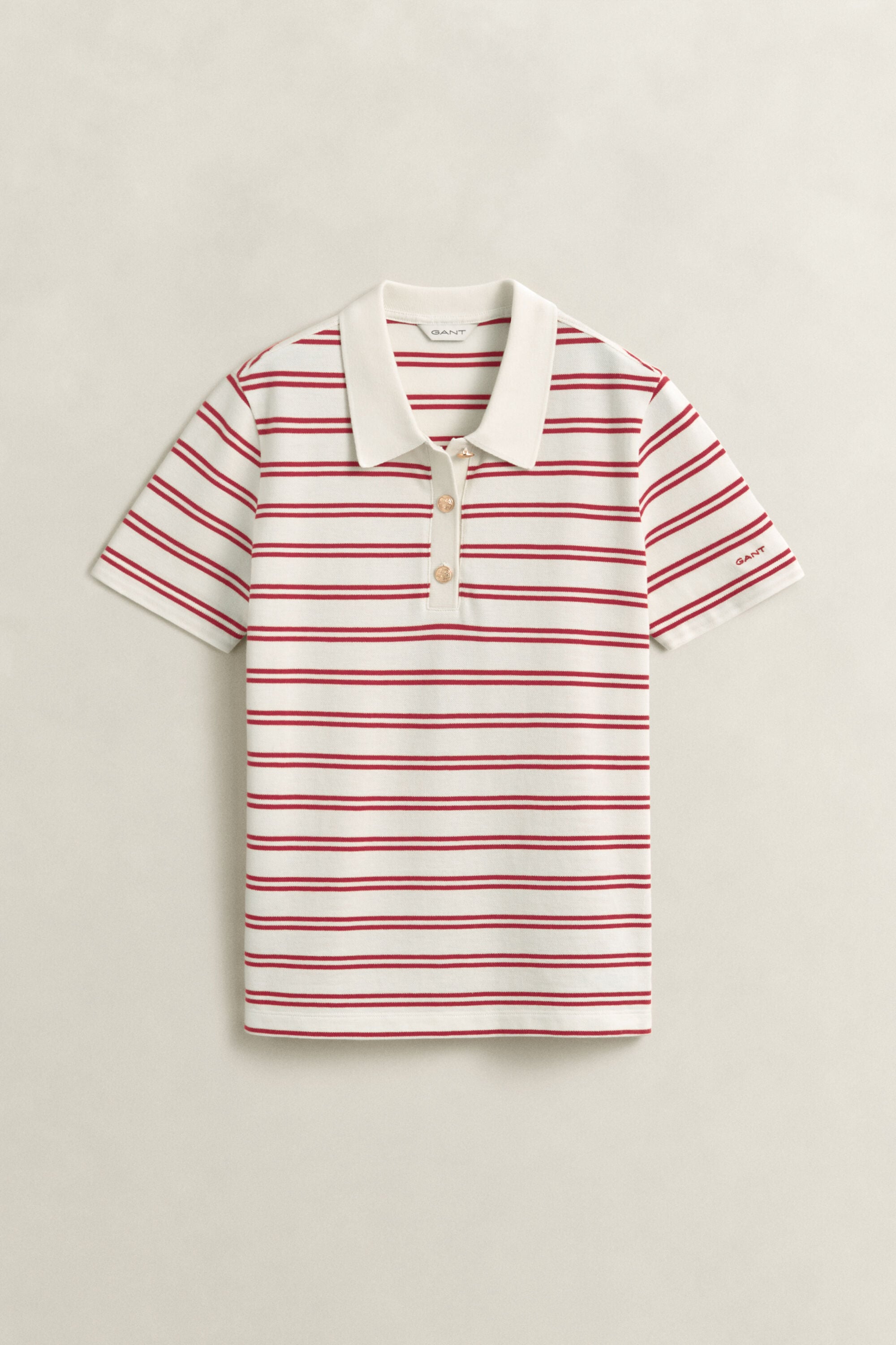 Polo en piqué à rayures