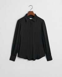 Chemise regular fit en satin &agrave; rayures