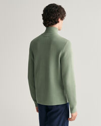 Pull &agrave; demi-zip en coton Milano Knit