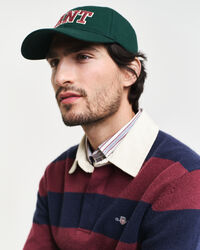 Polo Rugger en laine d'agneau extrafine &agrave; rayures