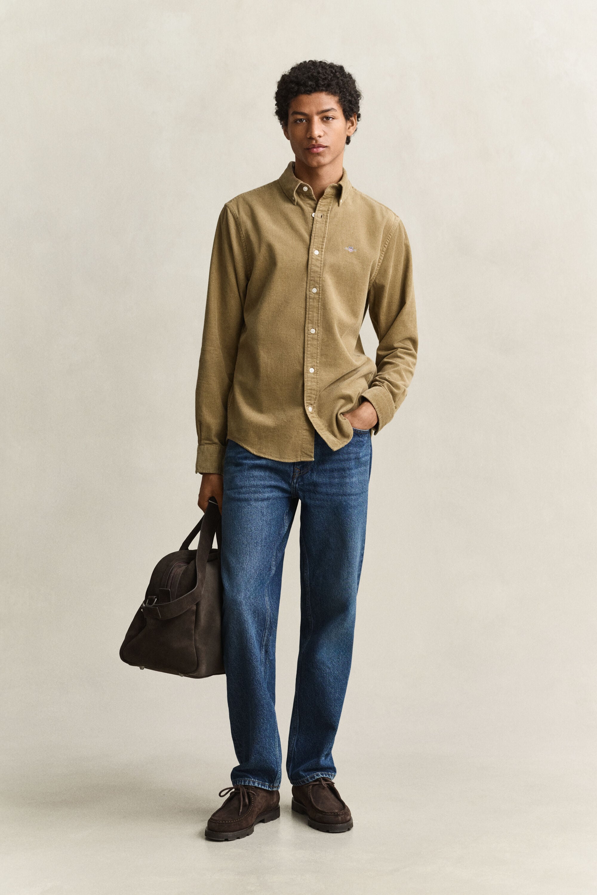 Chemise en velours côtelé