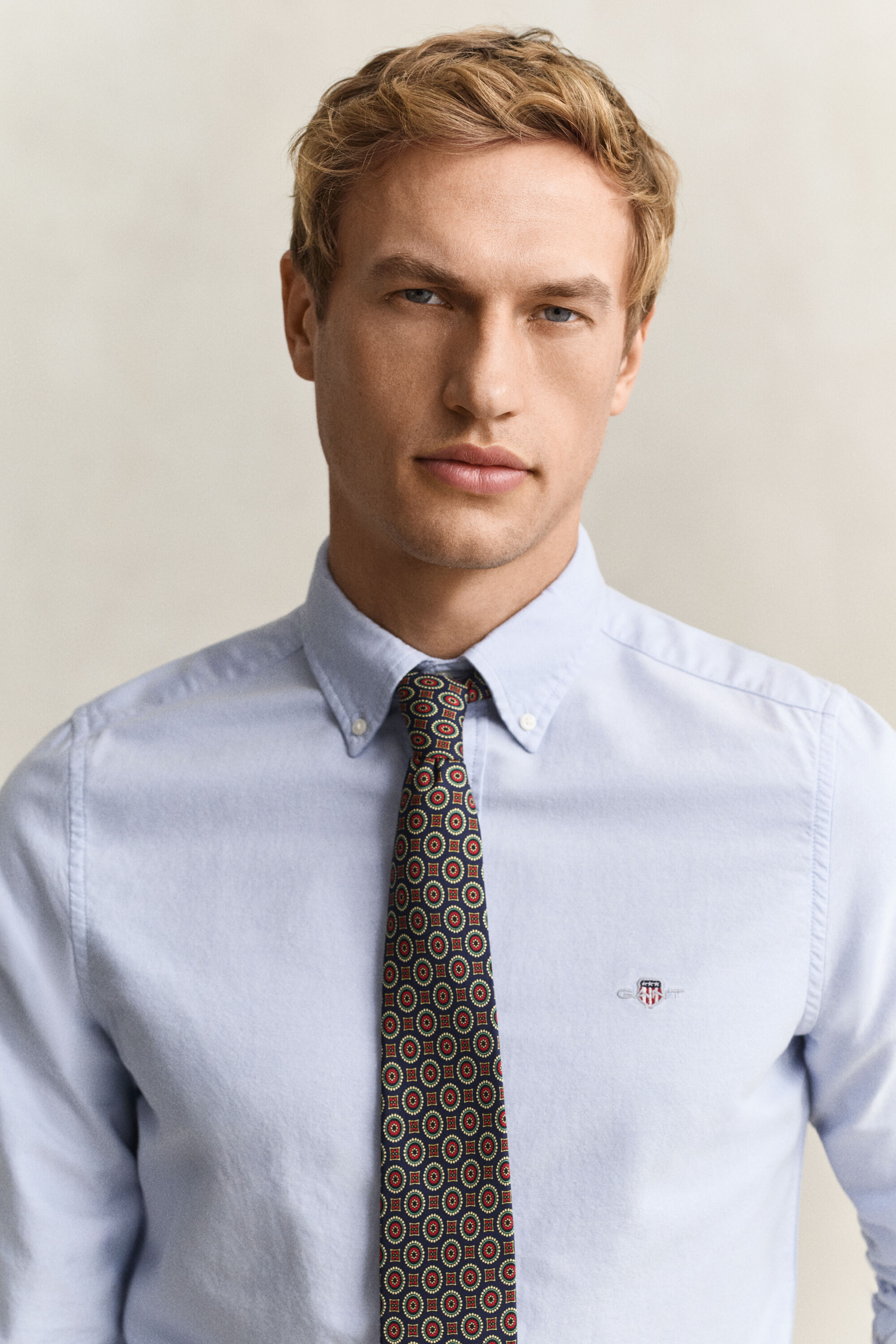 Chemise coupe slim en coton Oxford classique