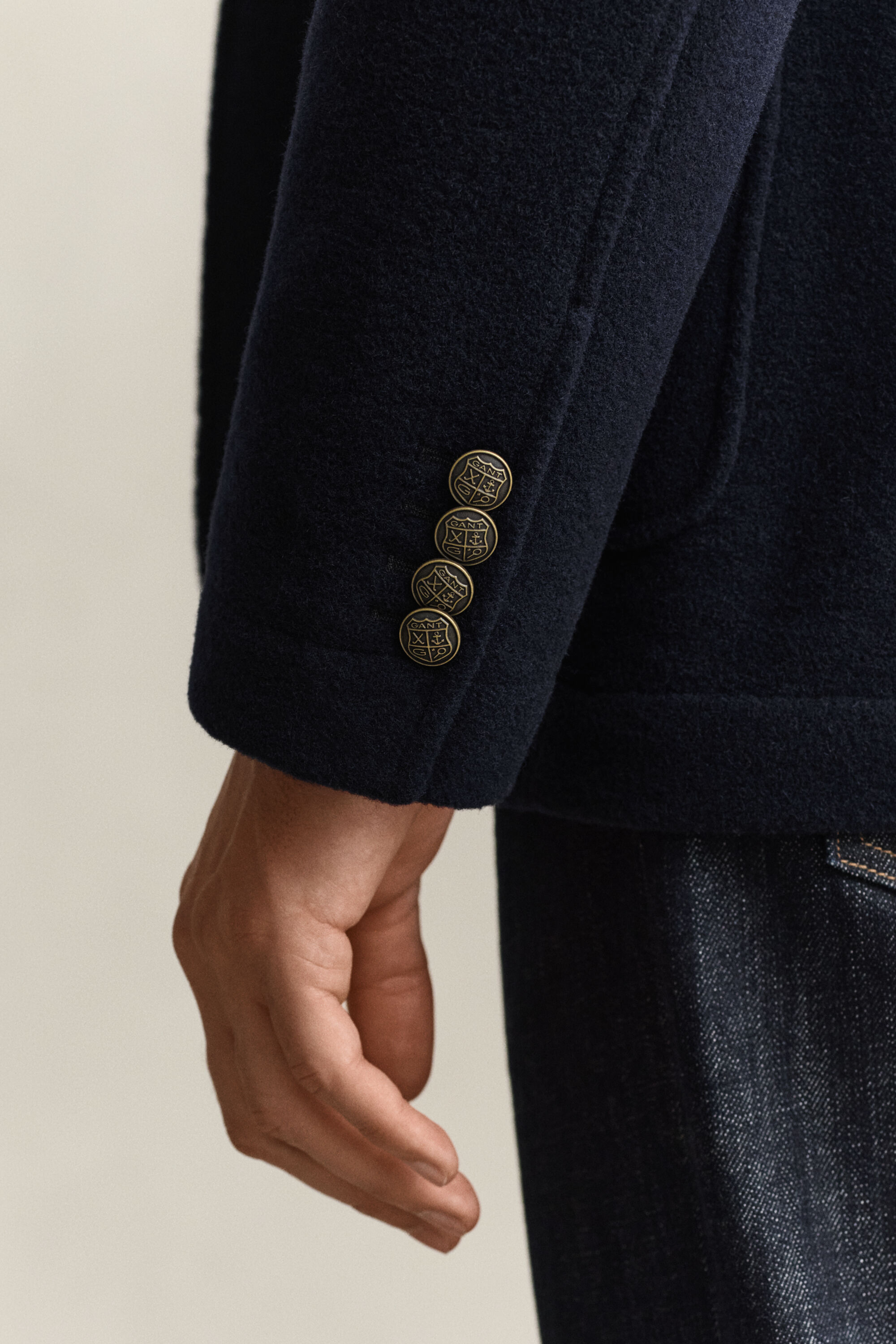 Veste blazer Club en laine feutrée