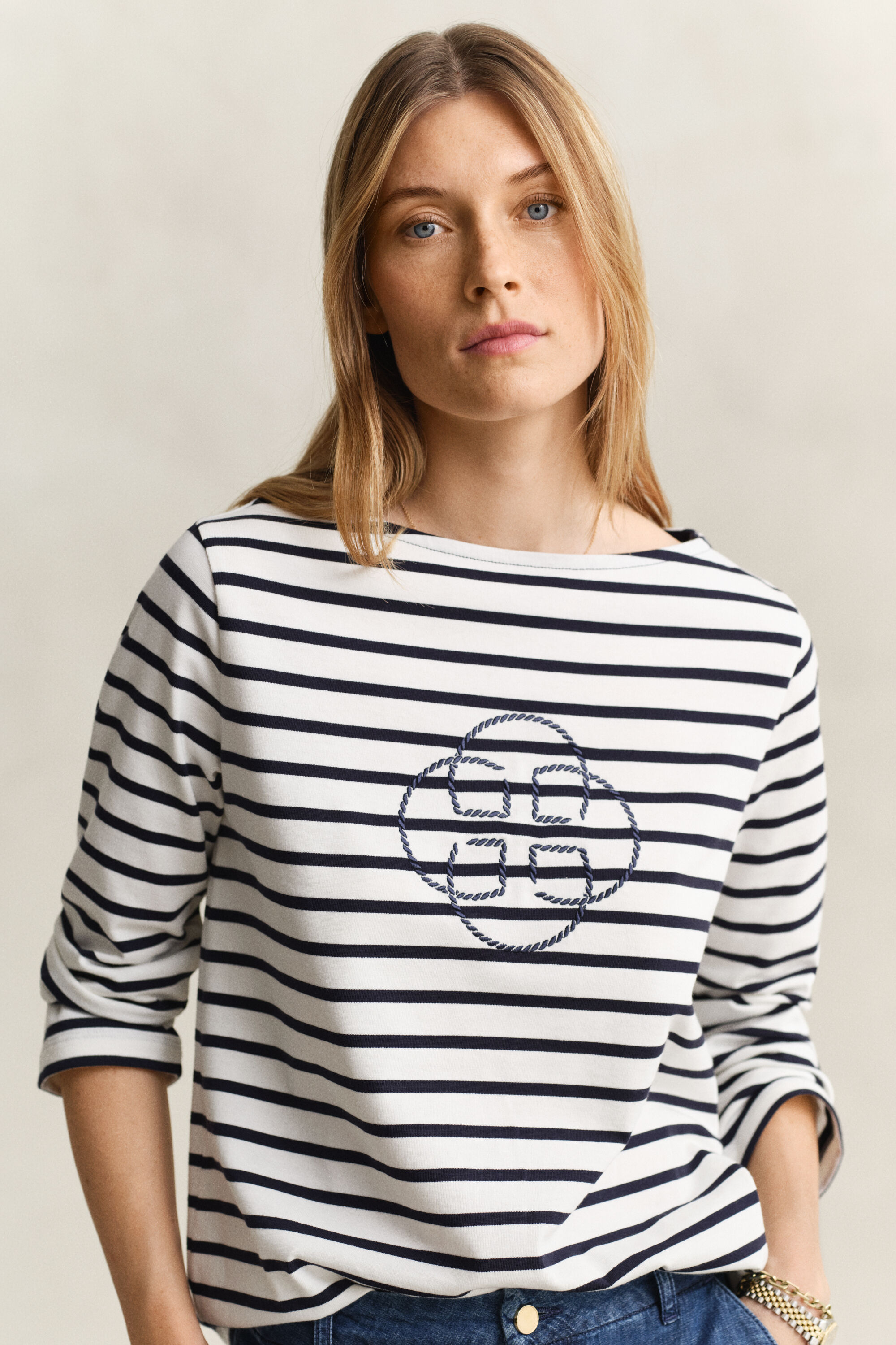 T-shirt à manches trois quarts