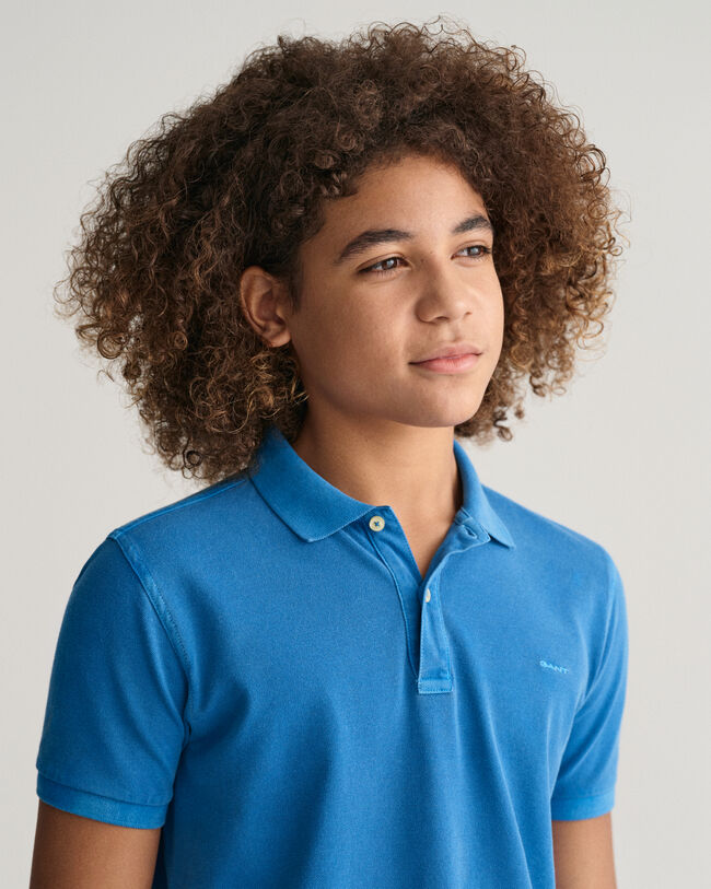 Polo en coton piqu&eacute; Sunfaded Teens