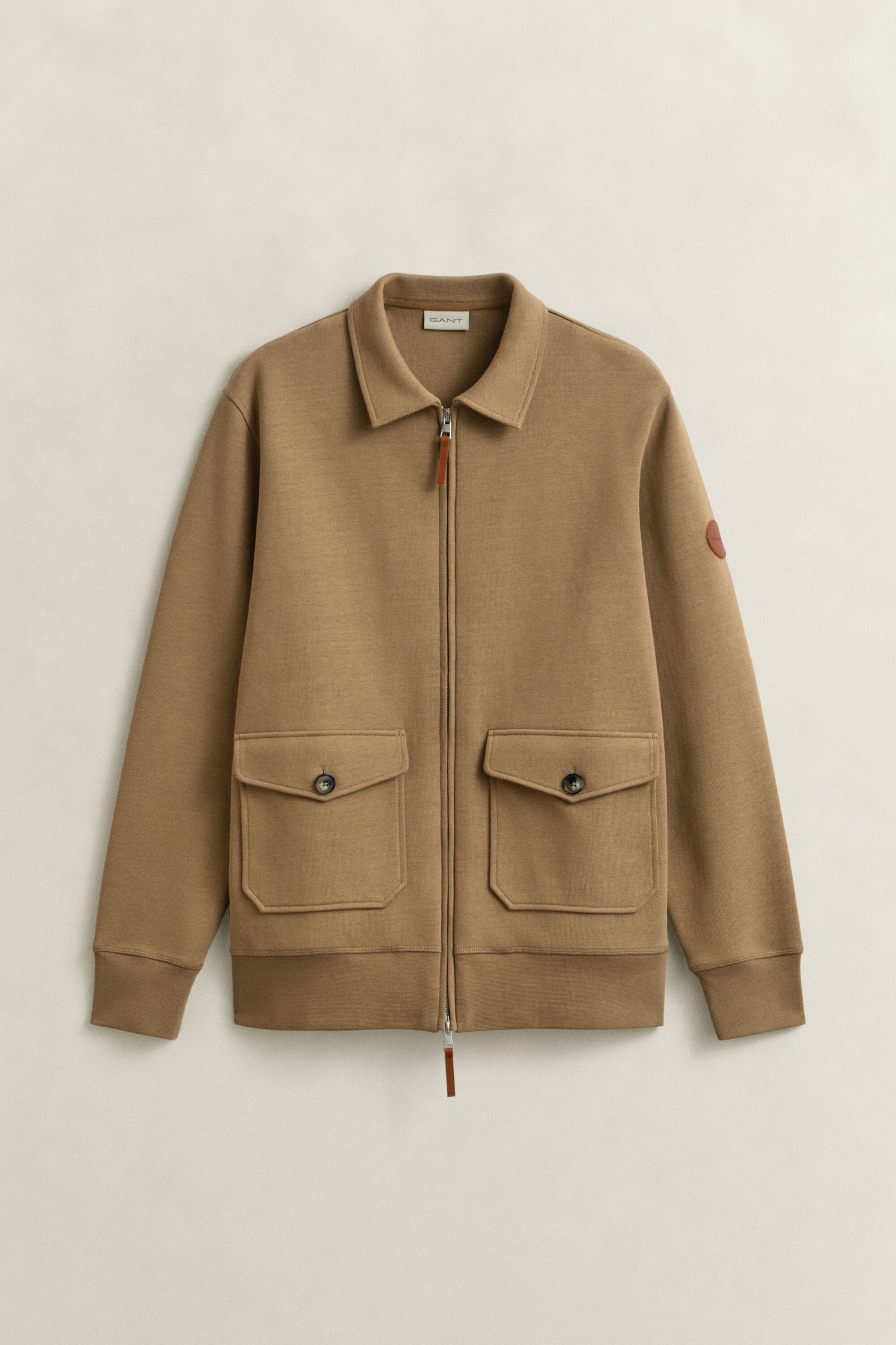 Sweat-shirt zippé en jersey romanite