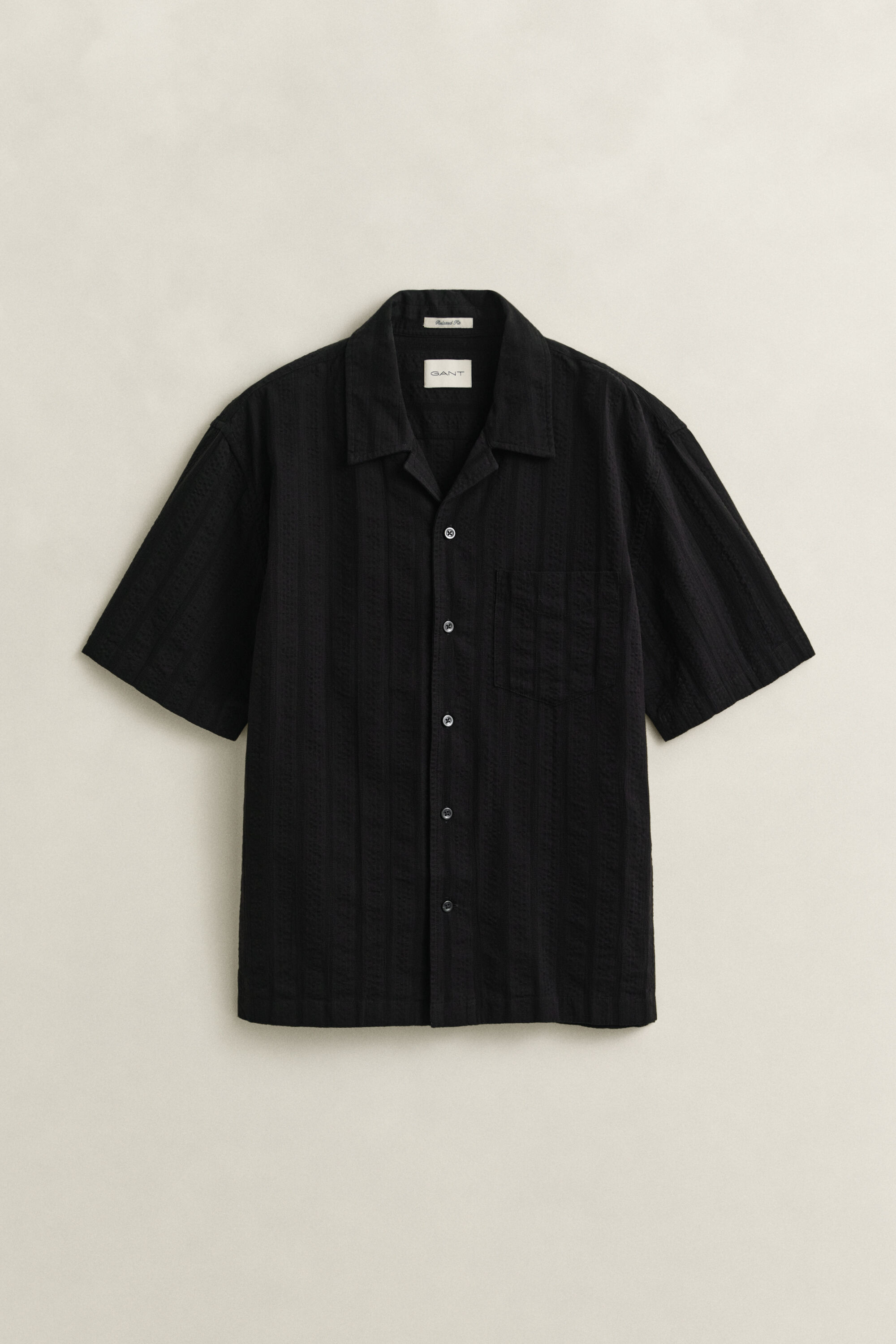 Chemise relaxed fit à rayures Dobby