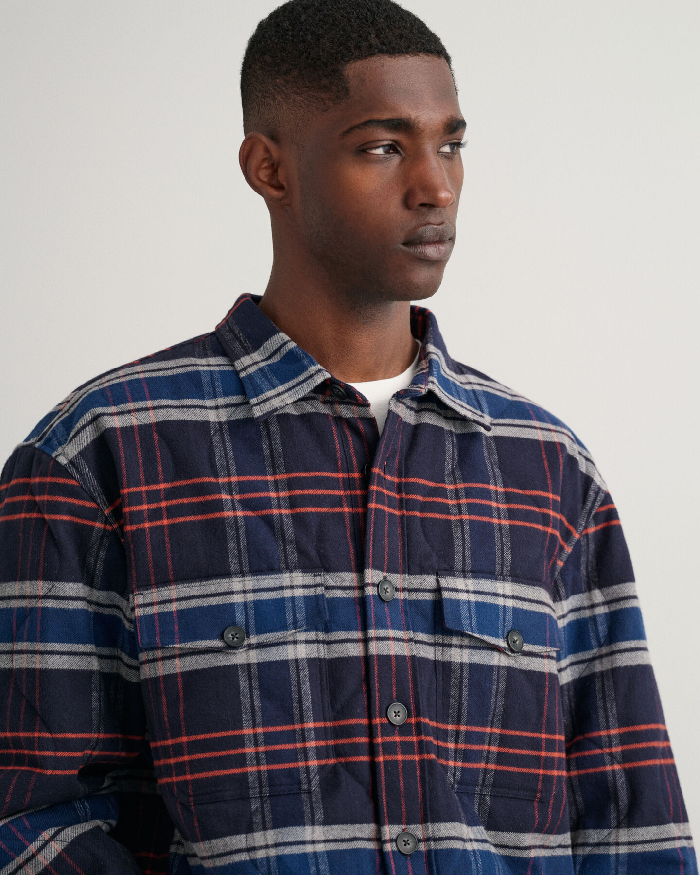 Surchemise en flanelle matelassée