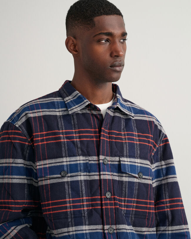 Surchemise en flanelle matelassée