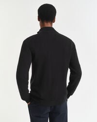 Cardigan zippé en laine d'agneau ultra-fine