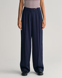 Pantalon chino loose fit taille basse à jambes larges