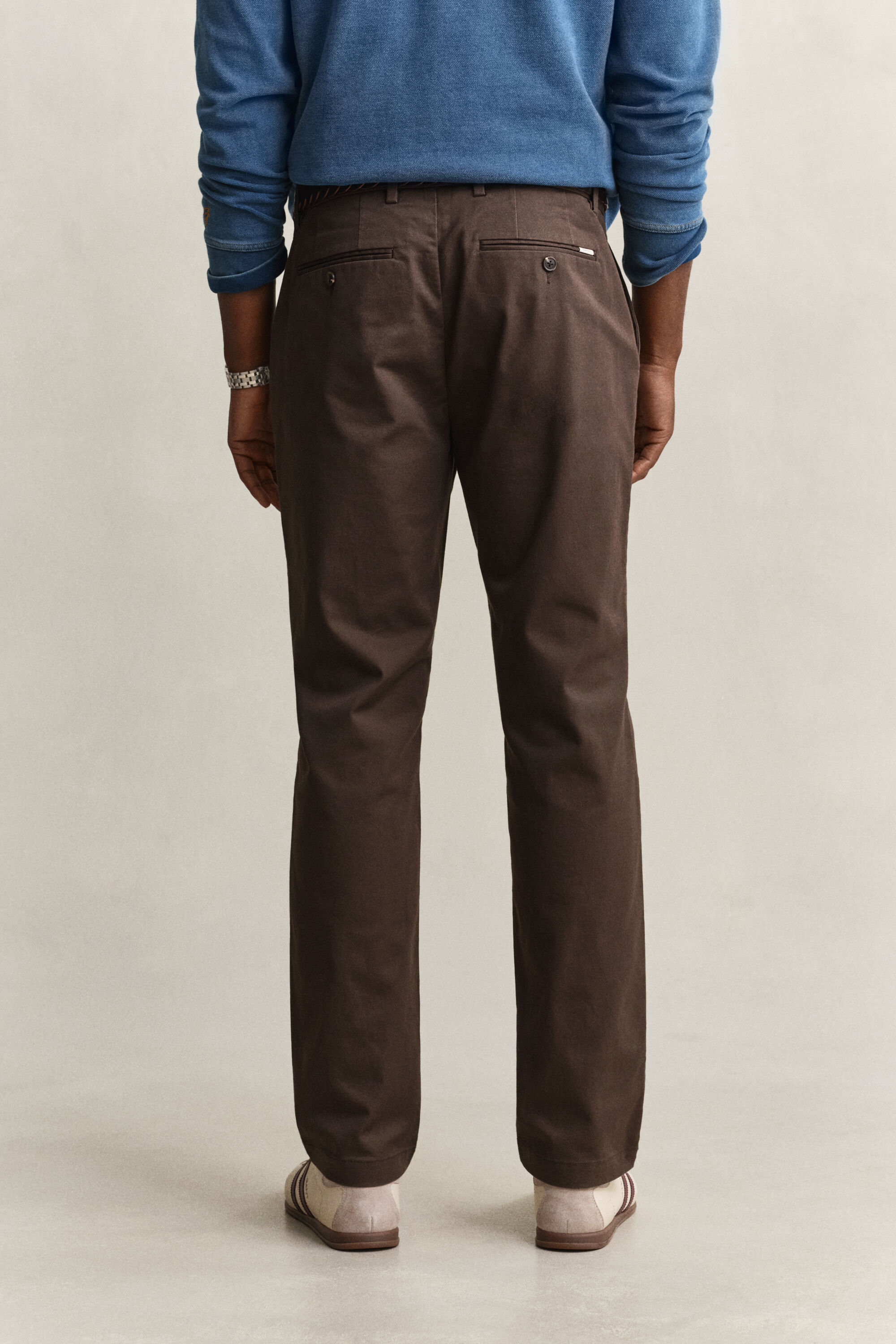 Pantalon chino élégant coupe regular