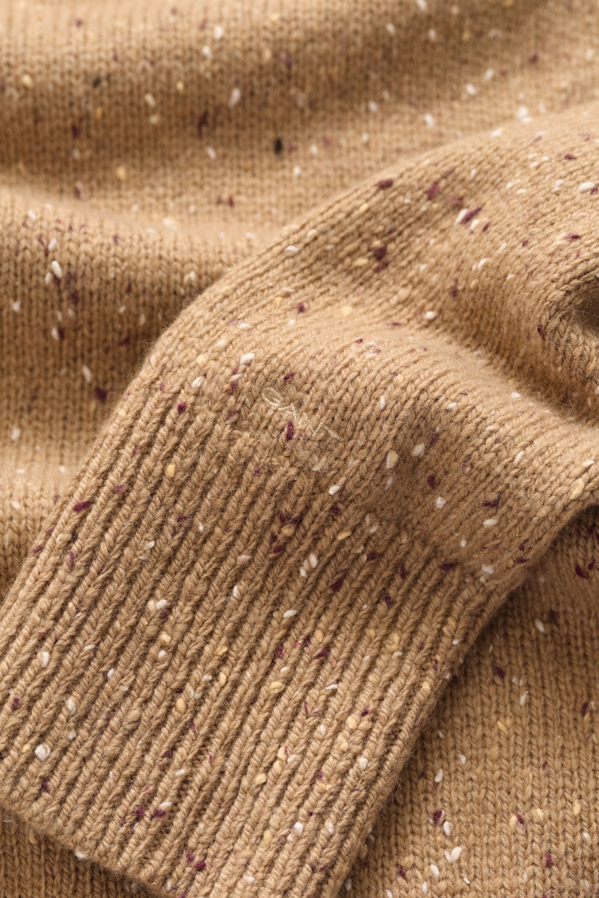 Pull en laine mouchetée mélangée