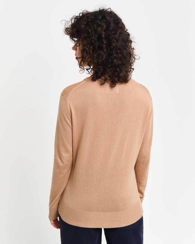 Pull ras du cou en maille fine