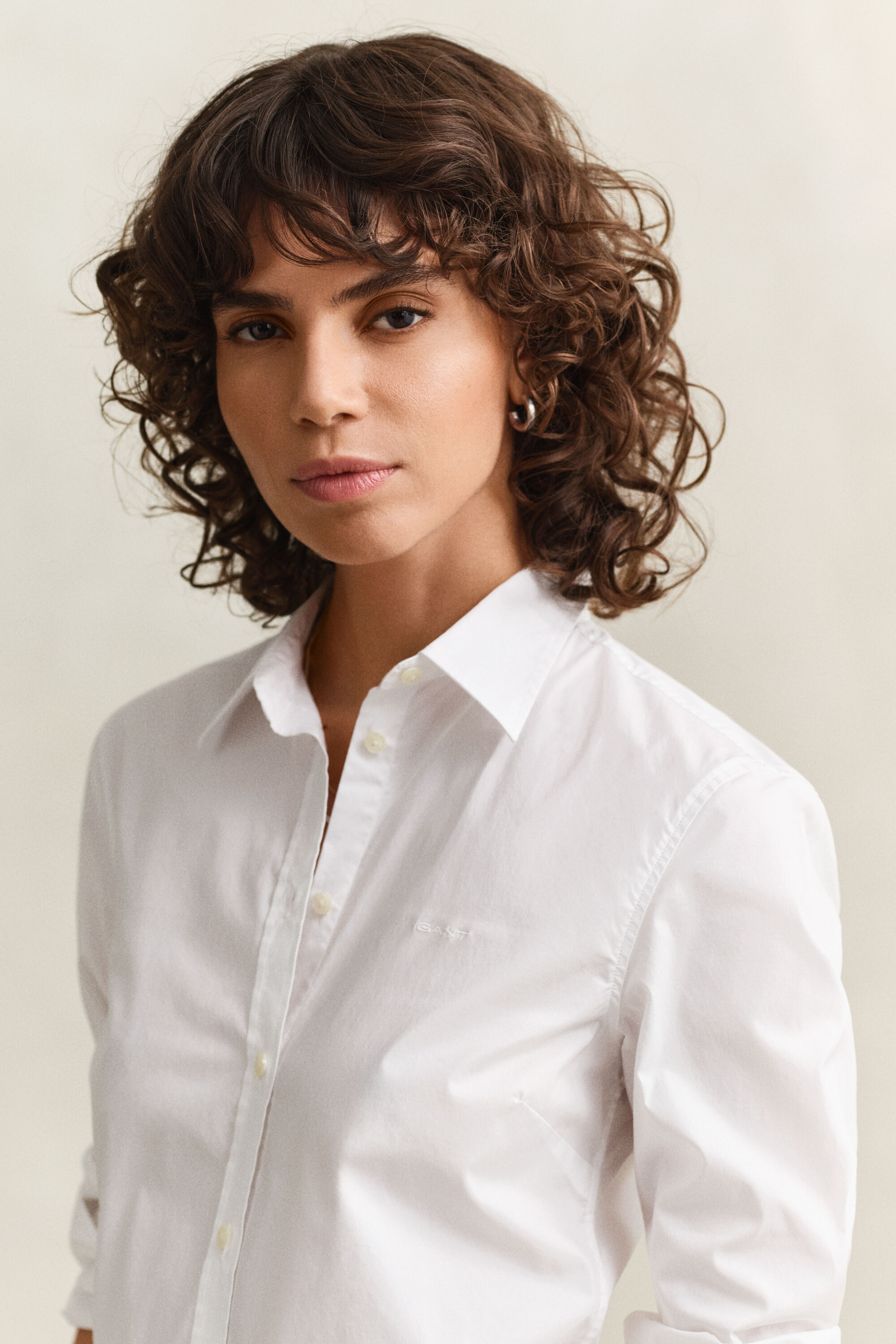 Chemise coupe slim en popeline