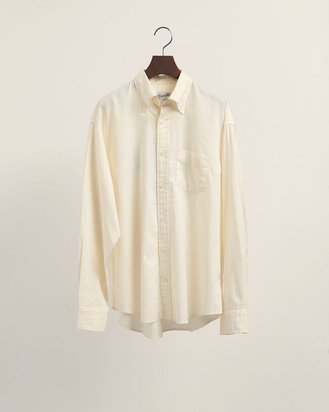 Chemise relaxed fit en coton Oxford avec broderie Wrangler x GANT