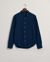 Chemise regular fit en coton Oxford Indigo