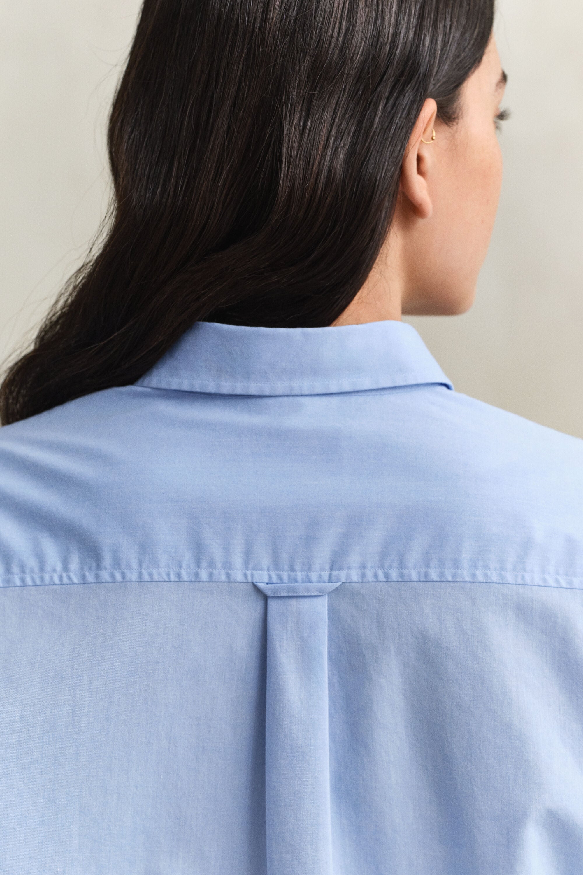 Chemise en coton avec poignets mousquetaires