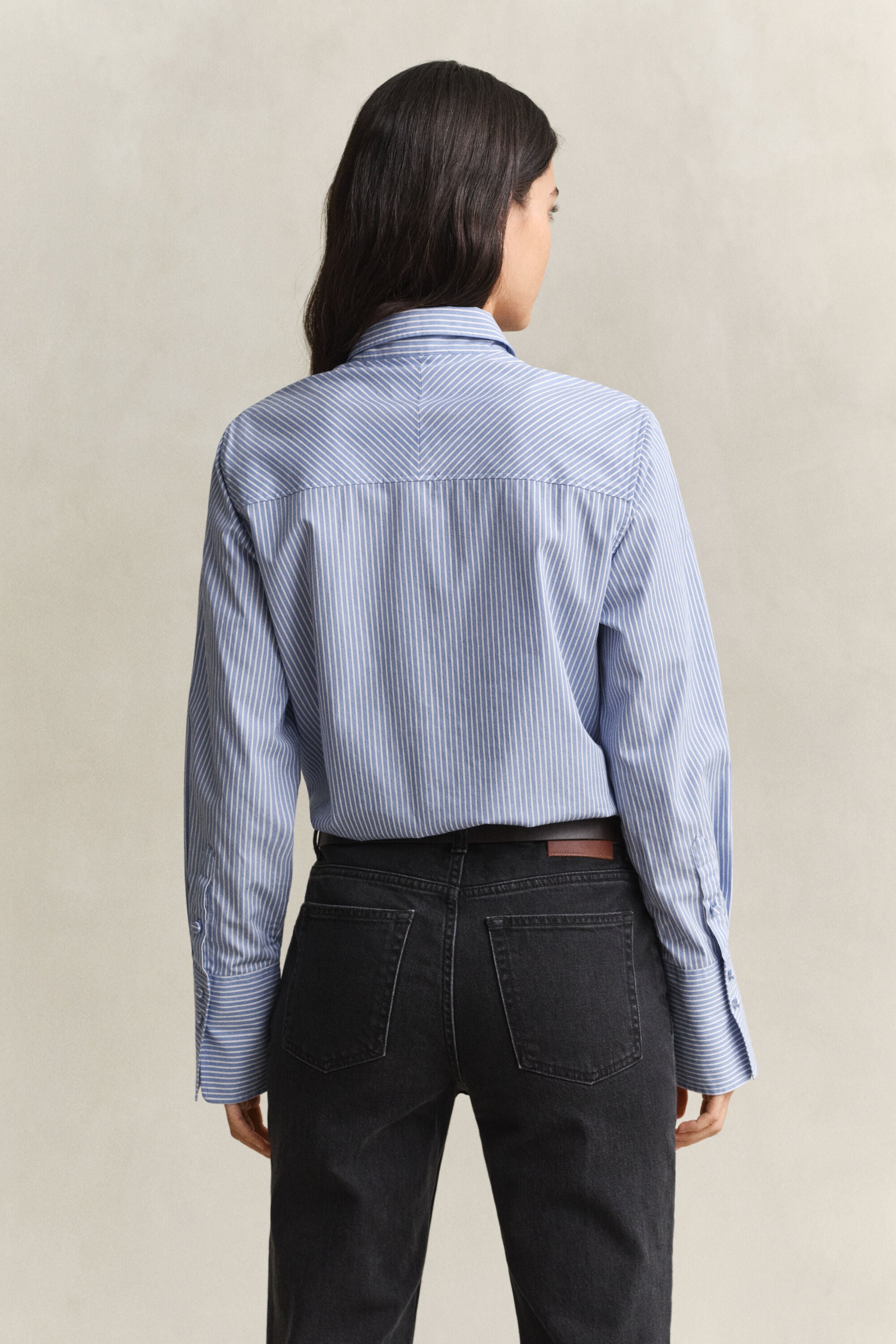 Chemise rayée avec empiècement