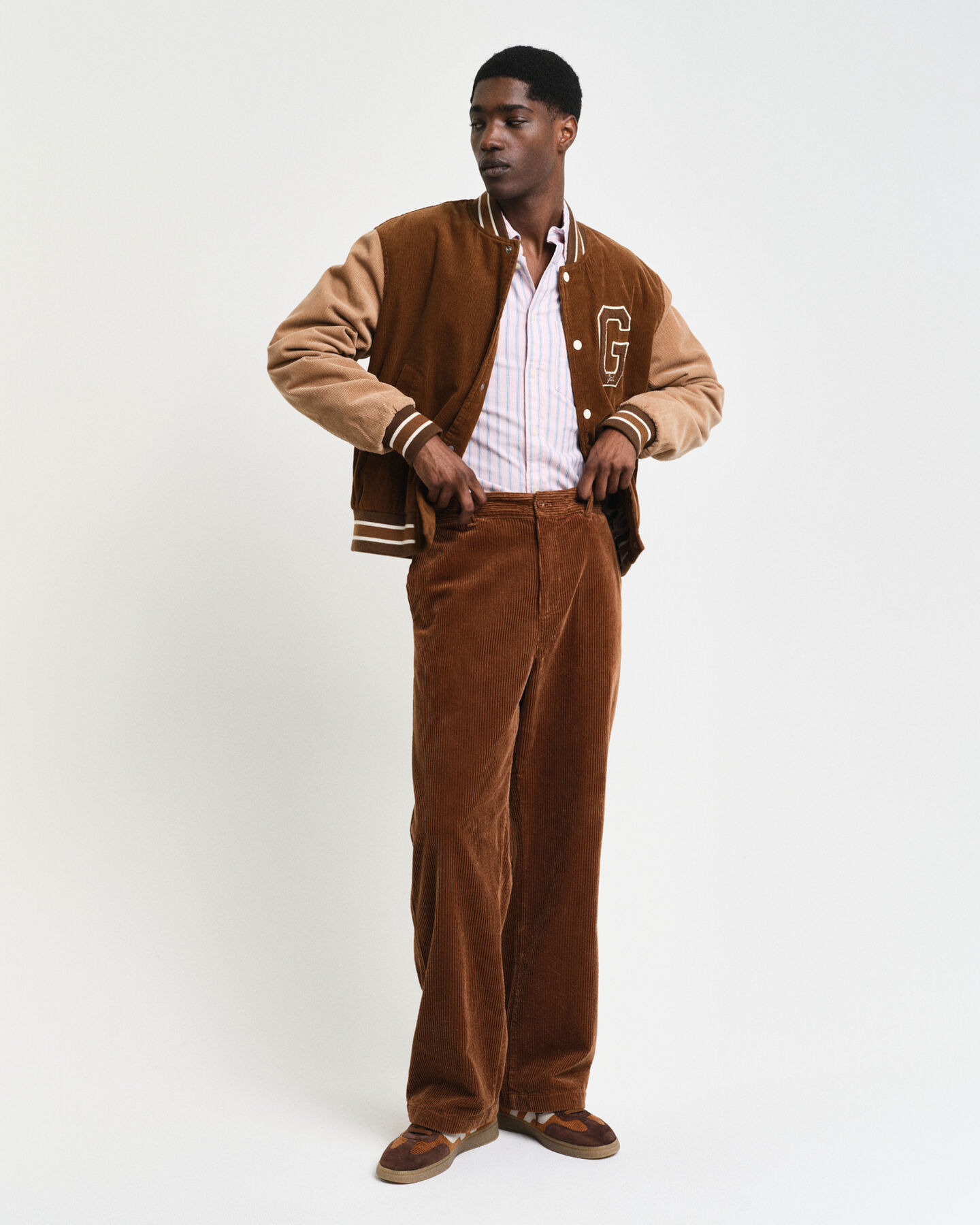 Chemise regular fit en coton Oxford à rayures Archive