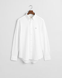 Chemise coupe regular en jersey de coton piqué