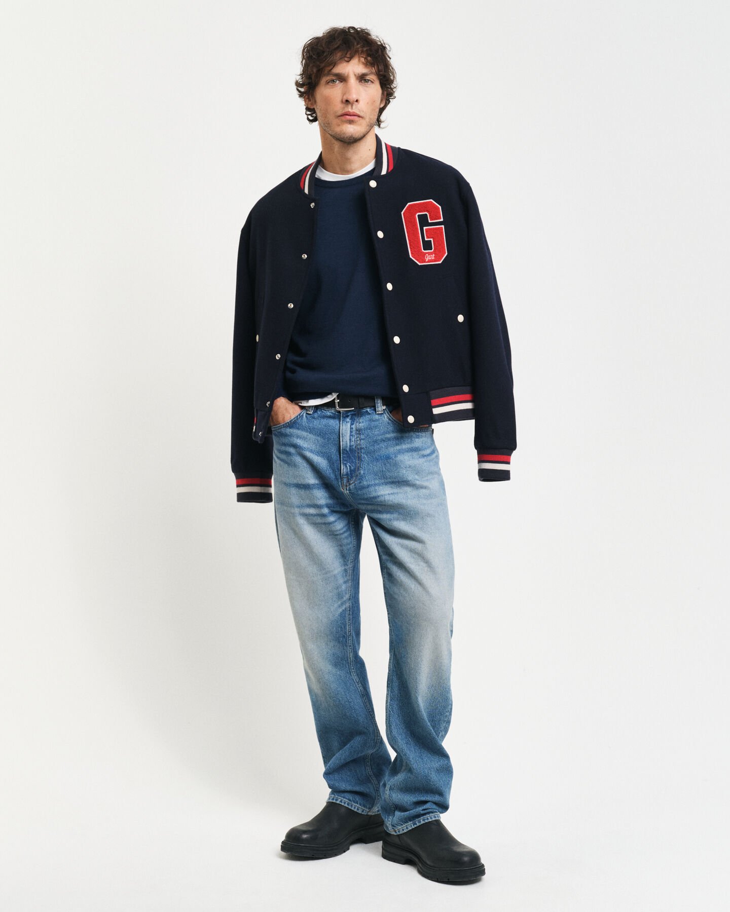 Pull ras du cou en laine mérinos extrafine