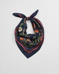 Foulard en soie à imprimé floral