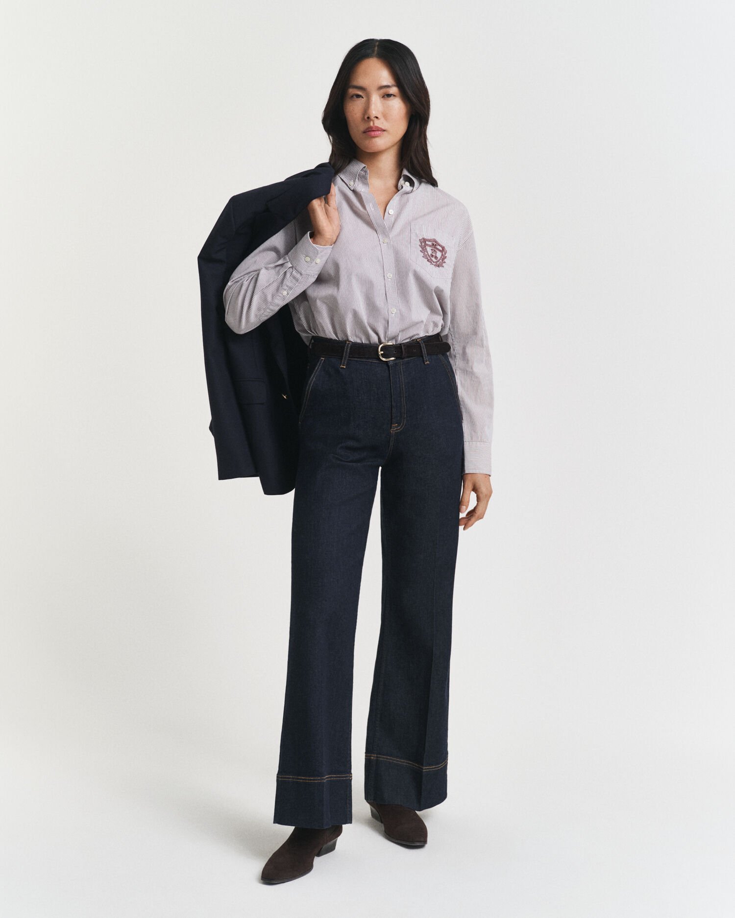 Chemise coupe décontractée classique en popeline Graphic