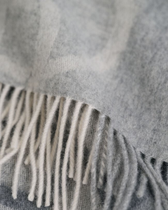 Écharpe en laine à monogrammes