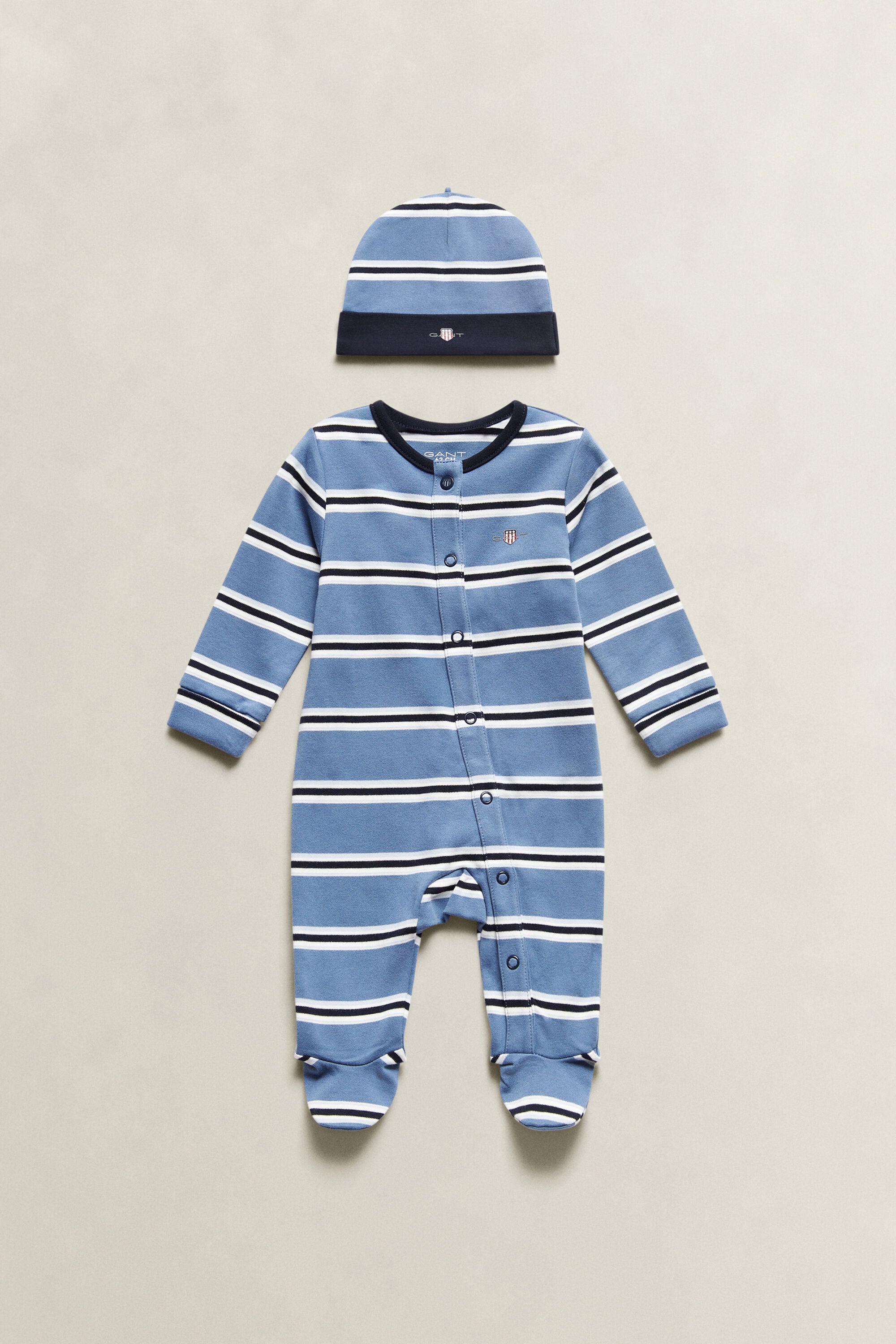 Ensemble pyjama et bonnet avec écusson Bébé Garçon