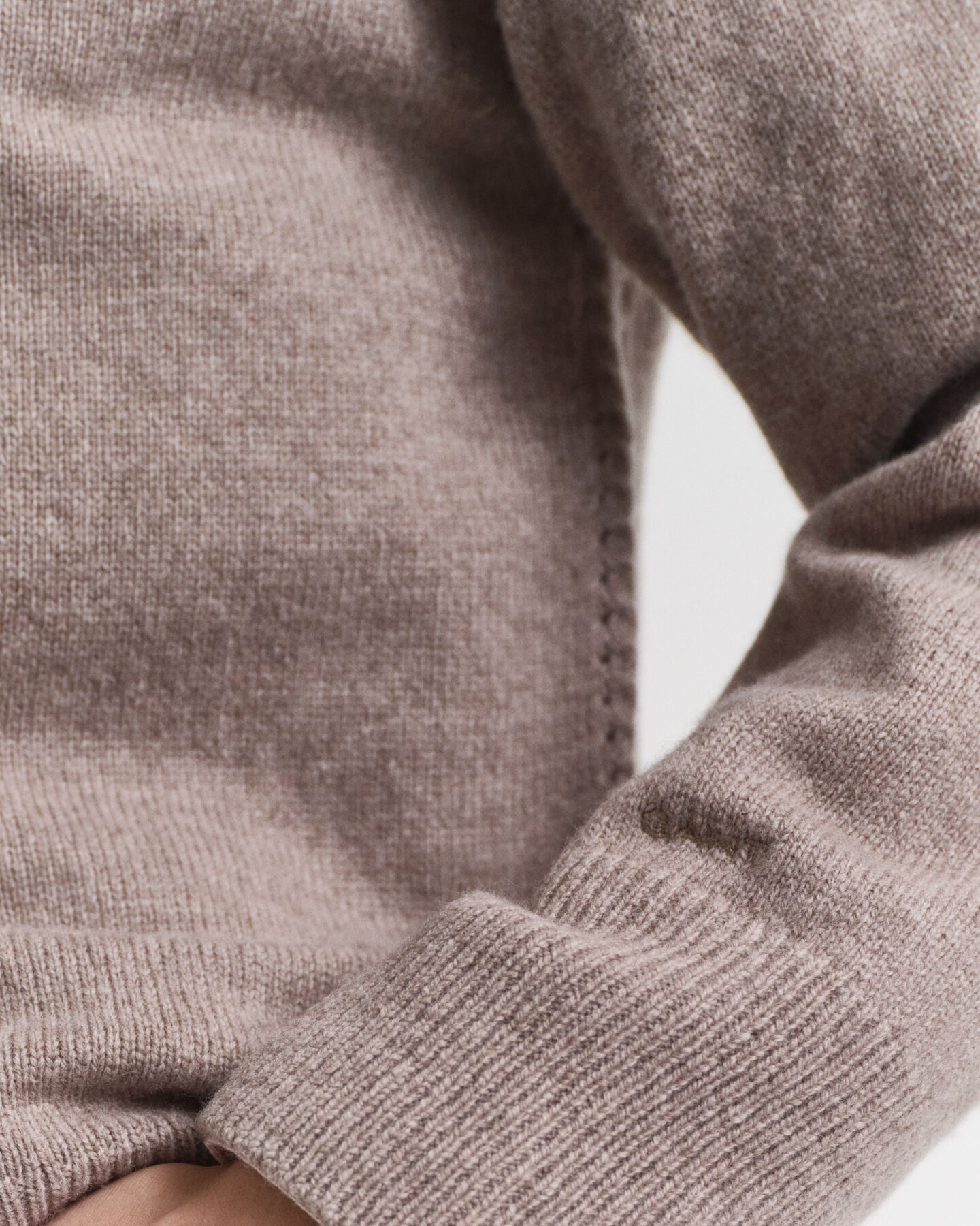 Pull col rond en laine et cachemire doux