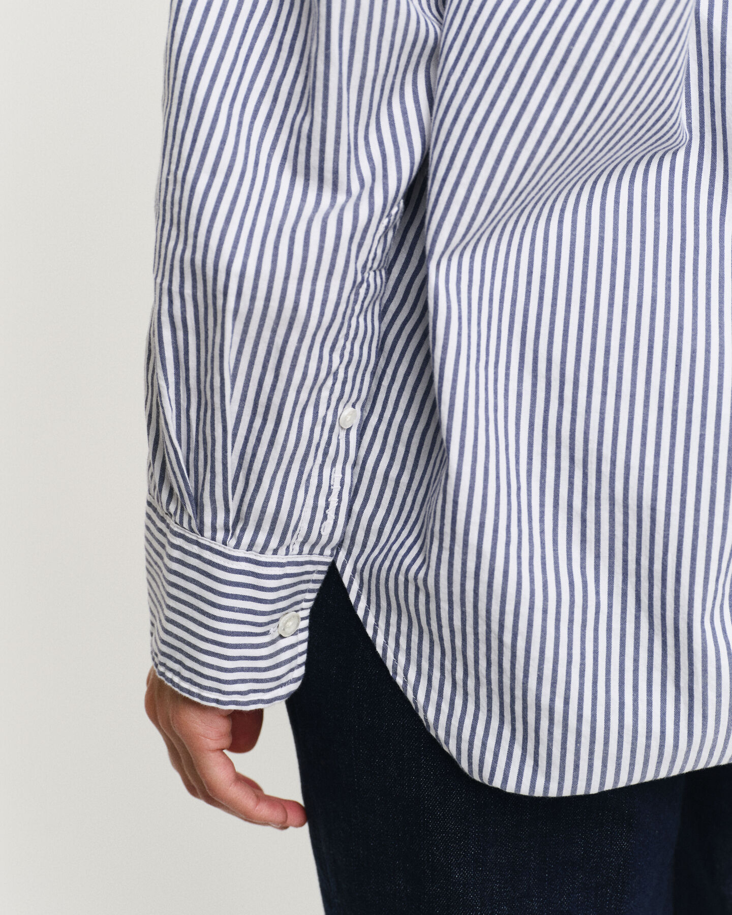Chemise relaxed fit en coton Oxford Luxury à rayures