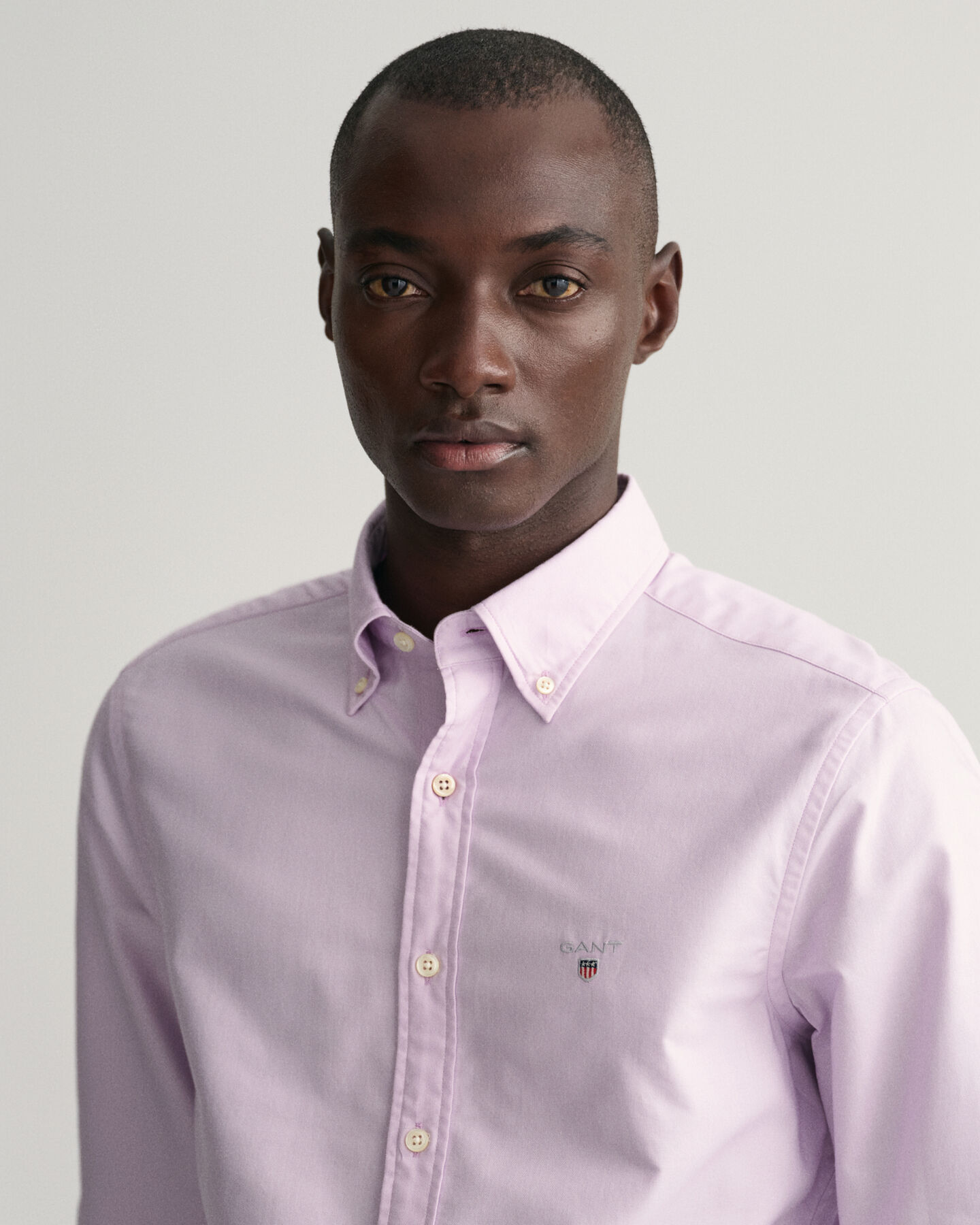 Chemise slim fit en coton Oxford