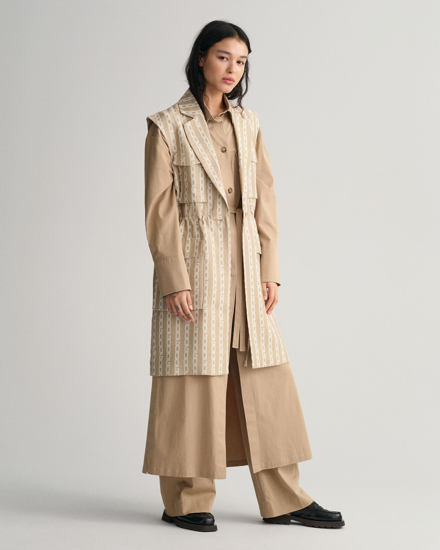 Gilet Chain Jacquard