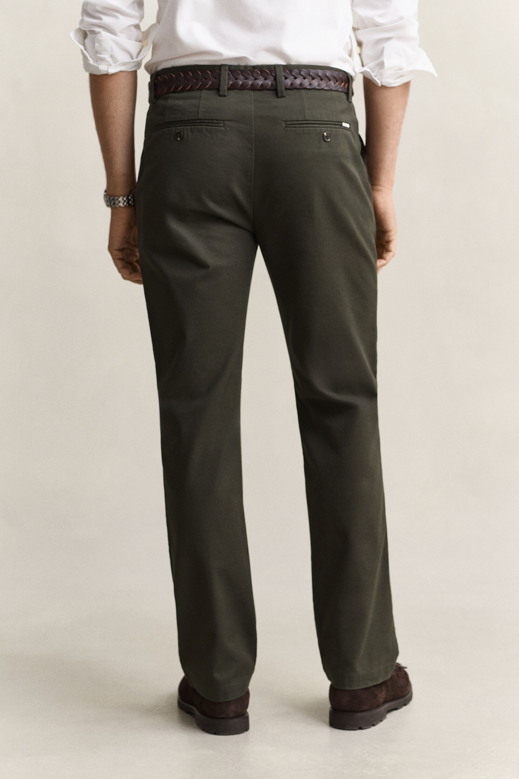 Pantalon chino élégant coupe regular
