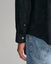 Chemise relaxed fit en jacquard de cupro et viscose