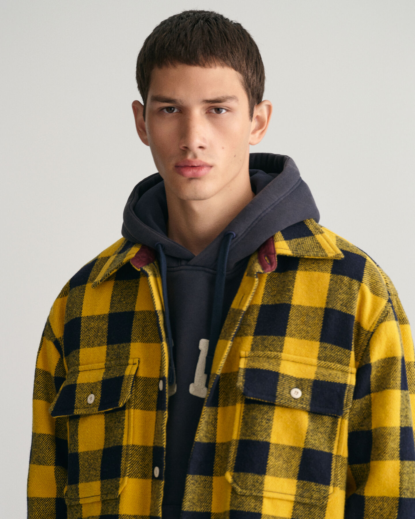 Surchemise Buffalo en laine m&eacute;lang&eacute;e