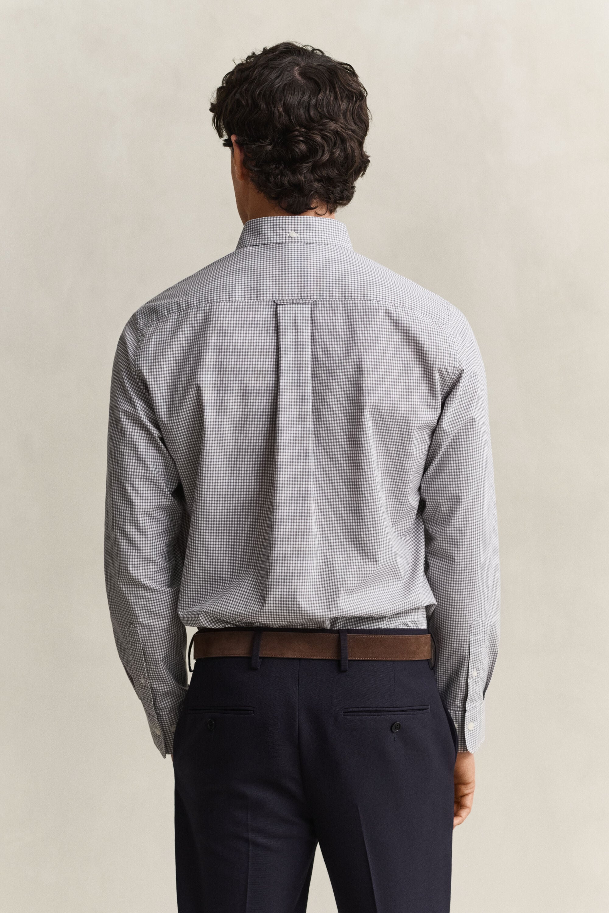 Chemise vichy en popeline classique