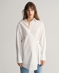 Chemise ultra-ample à fermeture croisée