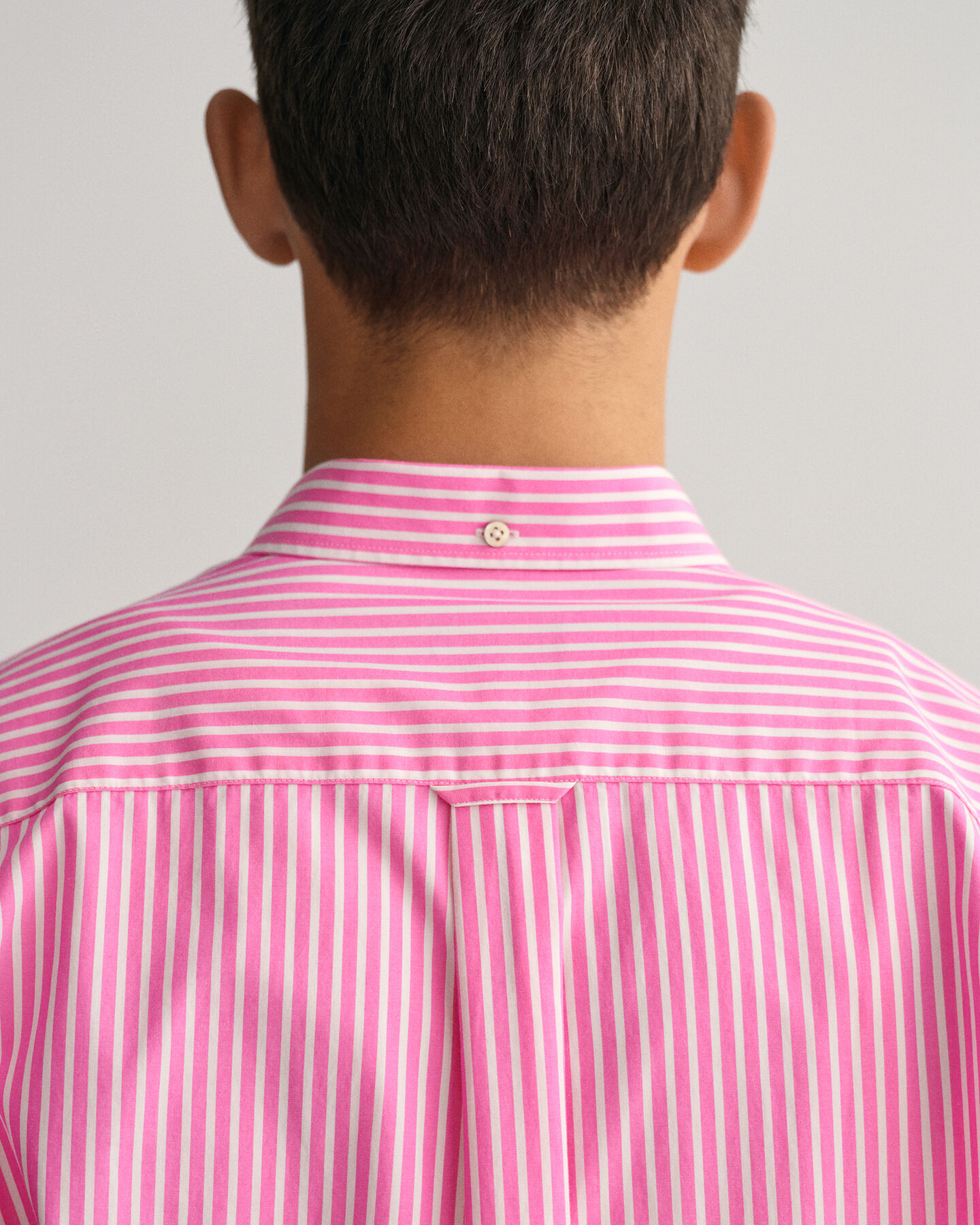 Chemise regular fit Broadcloth rayée à manches courtes