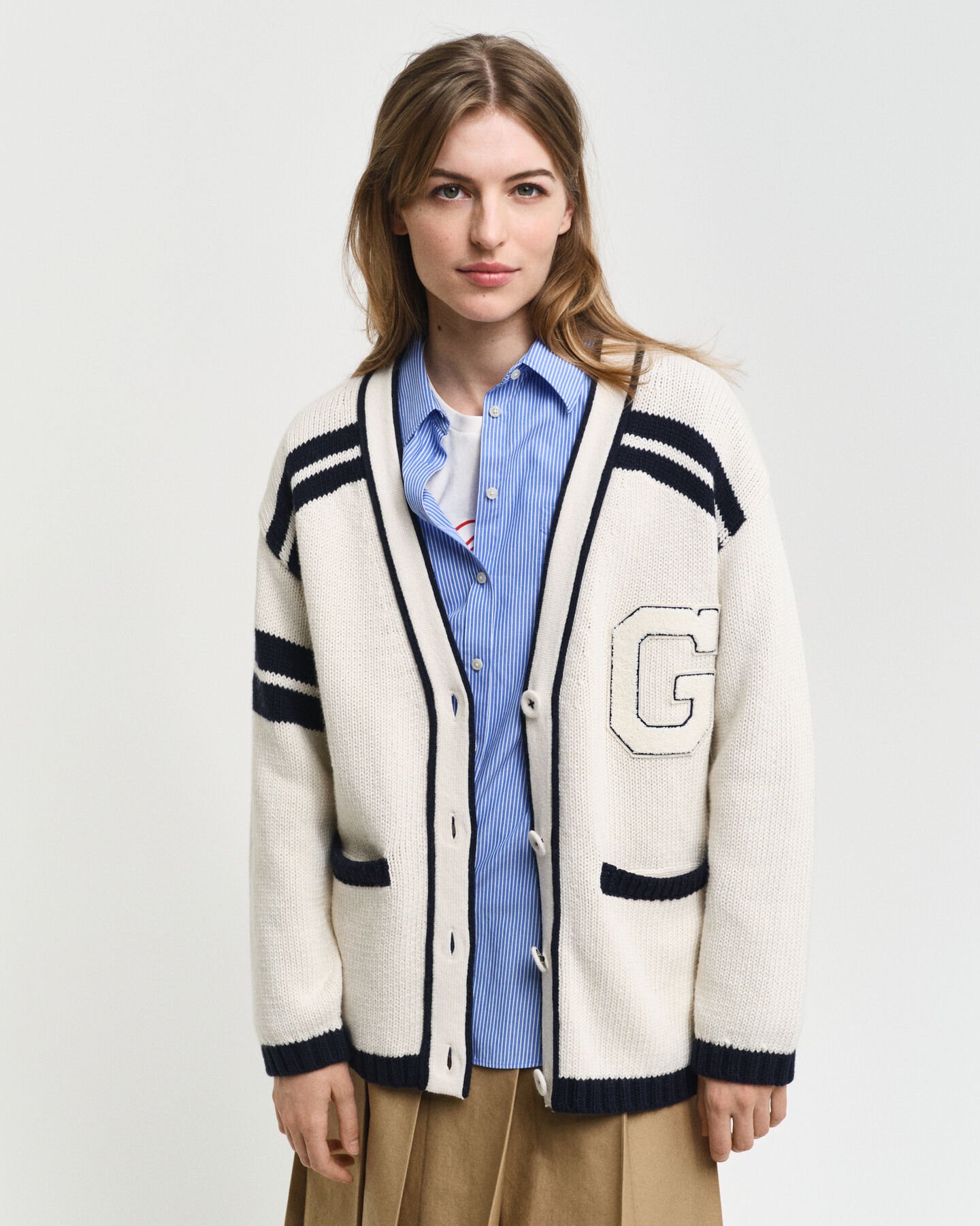 Cardigan col V GANT Varsity