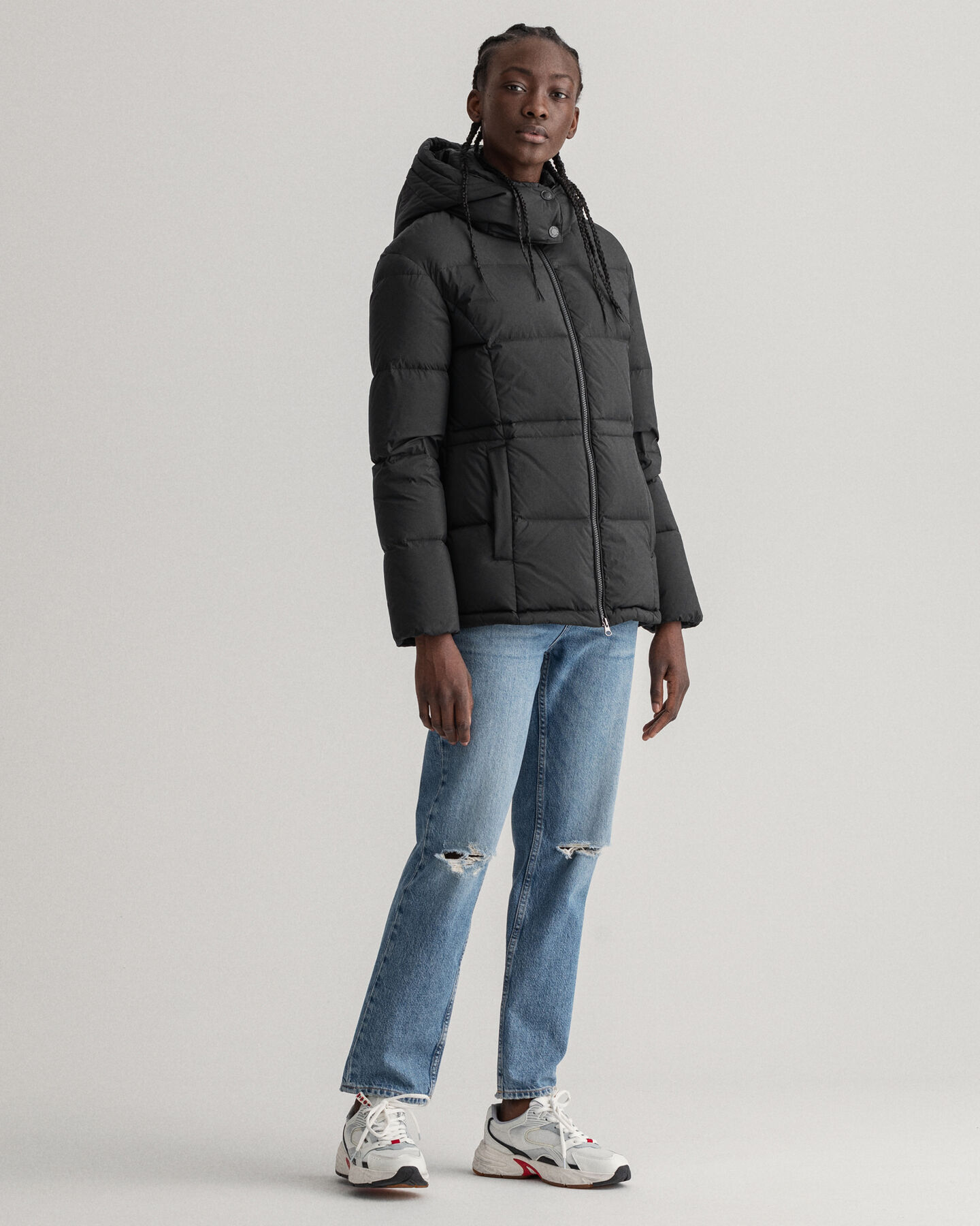 Doudoune mi-longue en duvet