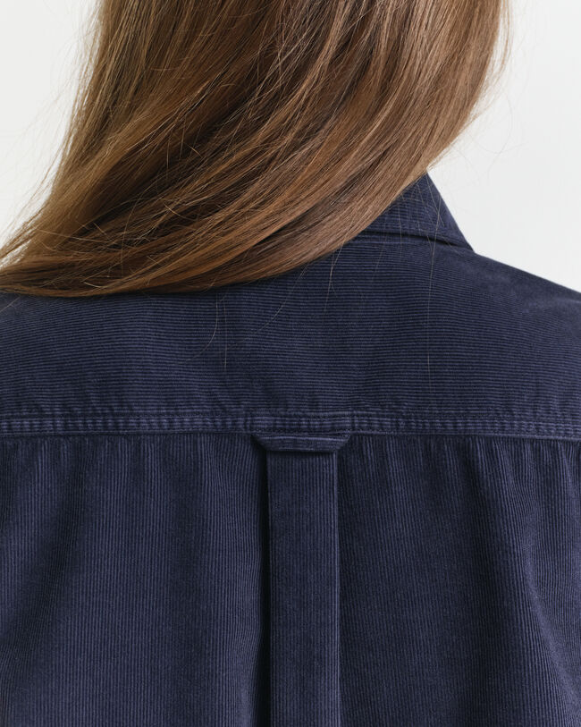 Chemise coupe regular en velours côtelé