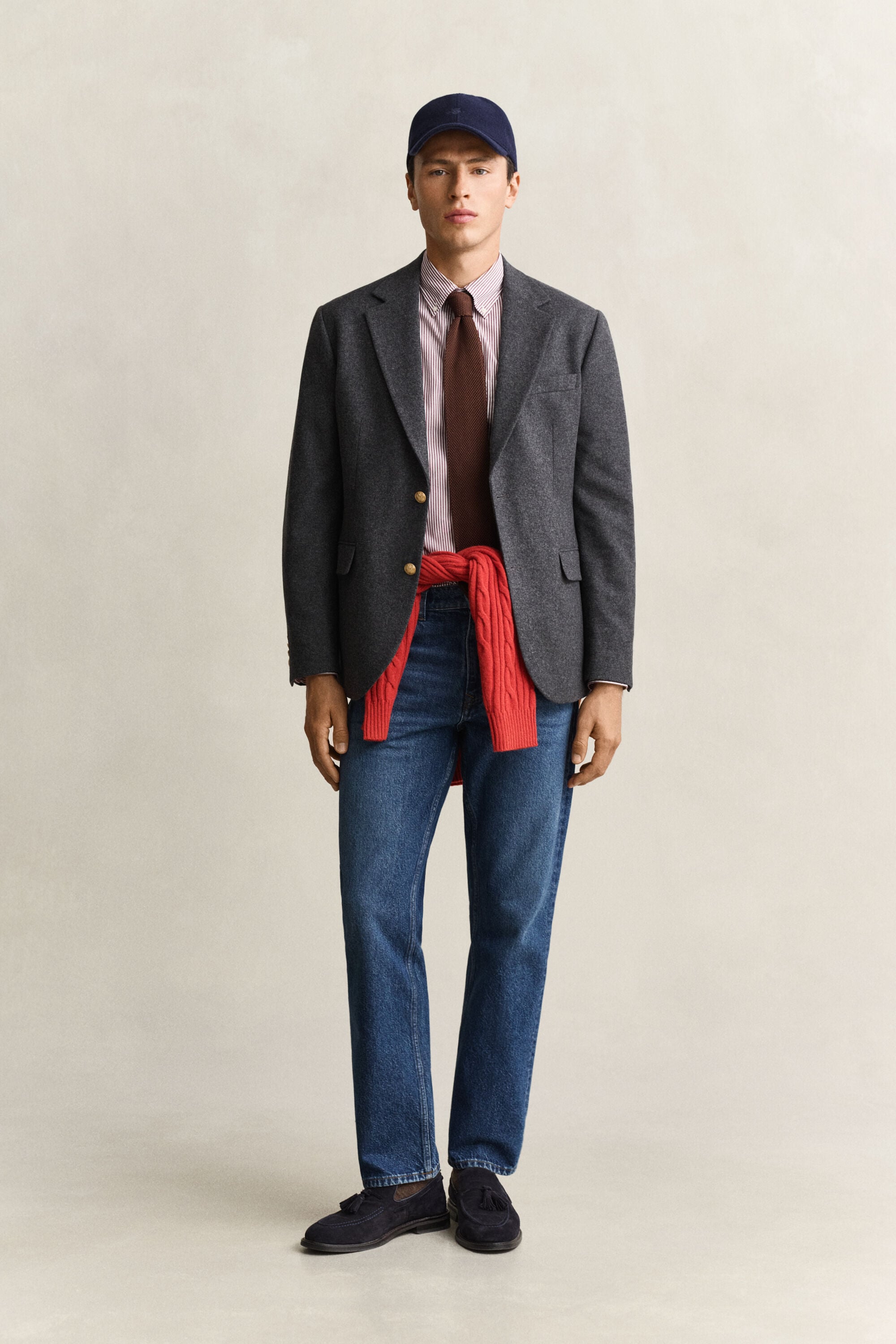 Veste blazer Club classique en flanelle