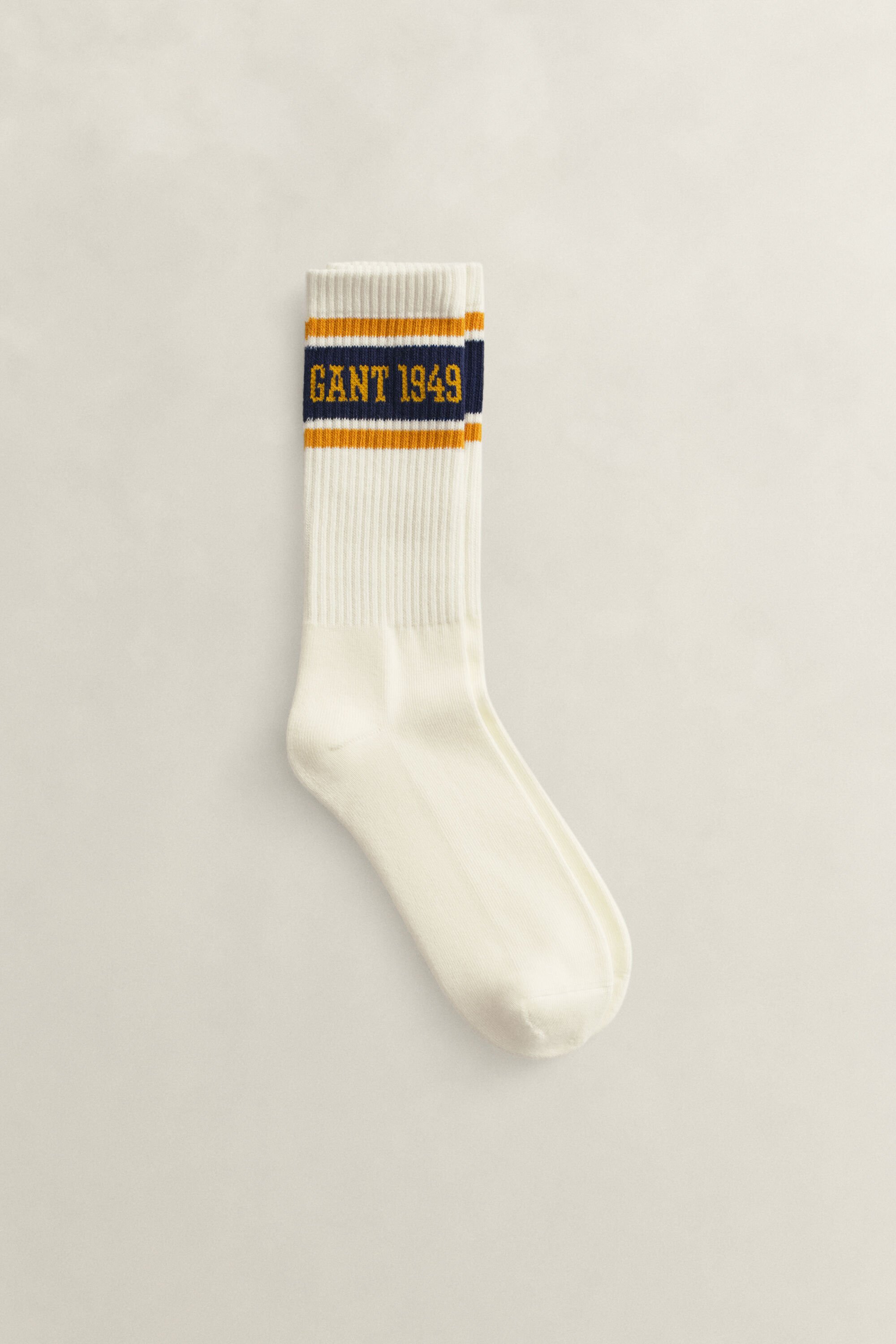 Chaussettes de sport rayées avec logo